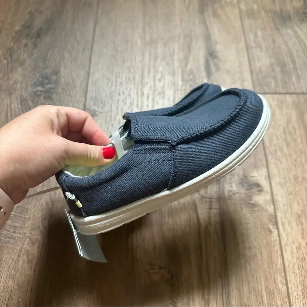 NEW!! Cat‎ & Jack Kids Navy Slip-On Shoes, Size 11